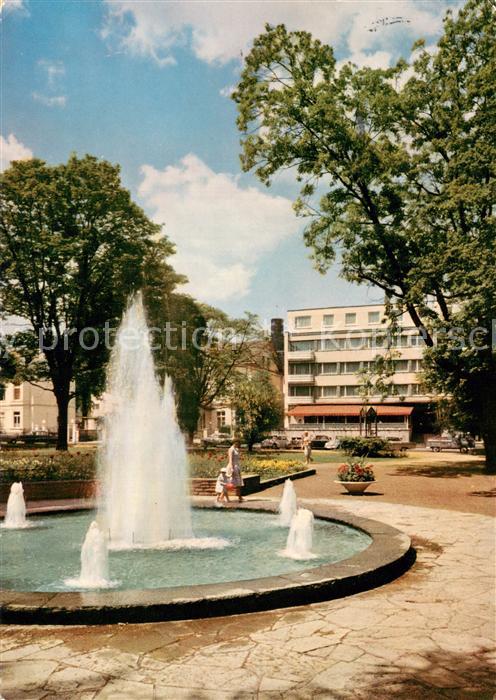 Bad Godesberg Partie im Stadtpark mit Blick auf das Parkhotel Wasserspiele