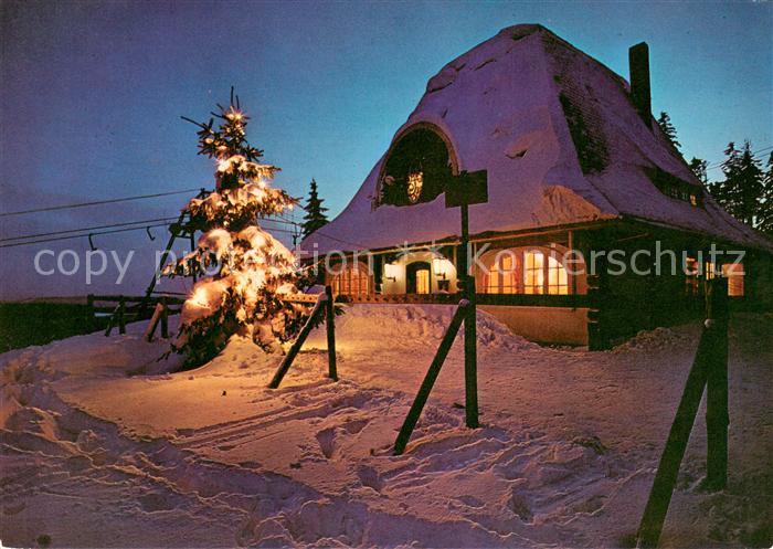 Winterberg Hochsauerland Restaurant Cafe Bobhaus Winterberg Christbaum Winterabe