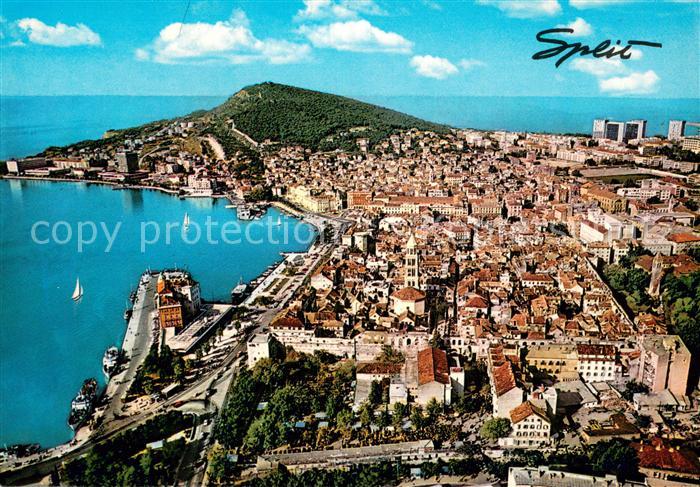 Split Spalato Fliegeraufnahme