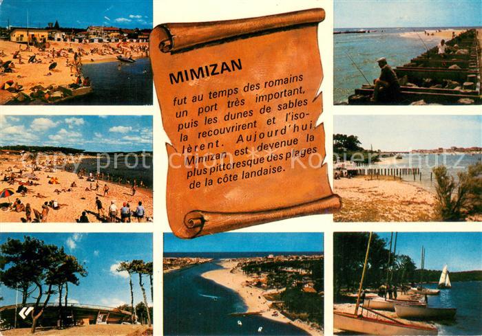 Mimizan Landes Panorama Kuestenort Badestrand