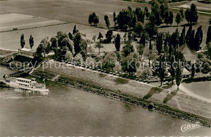 Buederich Duesseldorf Gartenrestaurant Moenchenwerth Fliegeraufnahme