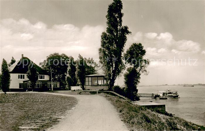 Buederich Duesseldorf Gartenrestaurant Moenchenwerth Fliegeraufnahme