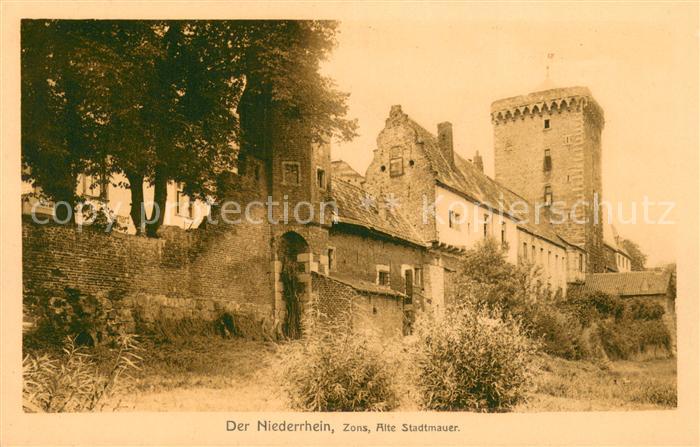 Zons Rhein NRW Alte Stadtmauer