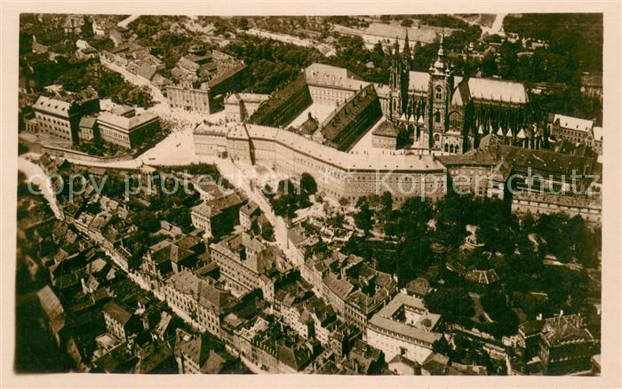 Praha Prahy Prague Hradcany S Malou Stranou Fliegeraufnahme