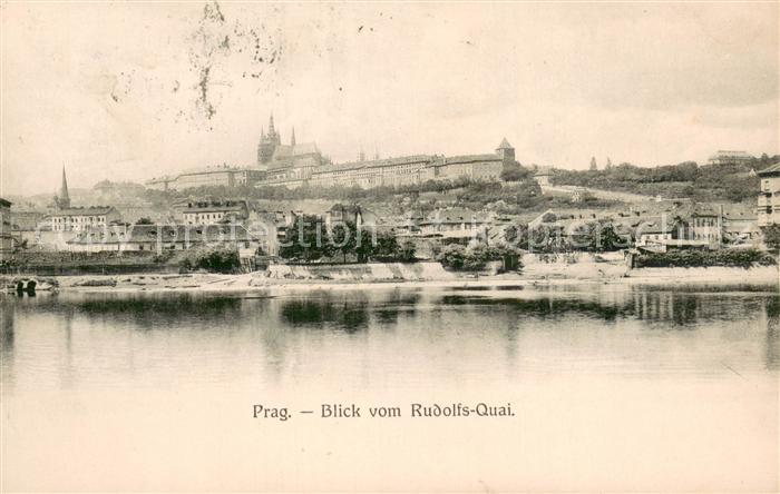 Prag  Prahy Prague Blick vom Rudolfs-Quai