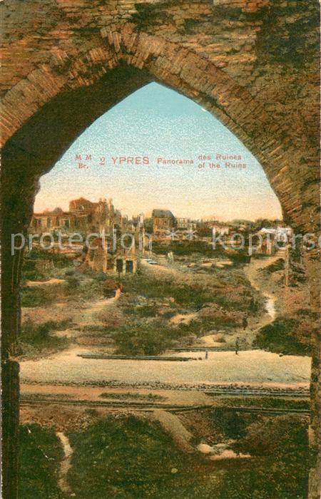 Ypres Ypern Ieper Panorama des Ruines