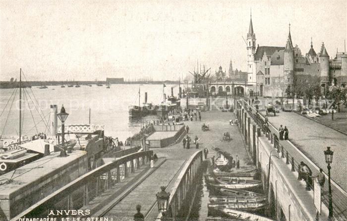 Anvers Antwerpen Debarcadere et le Steen