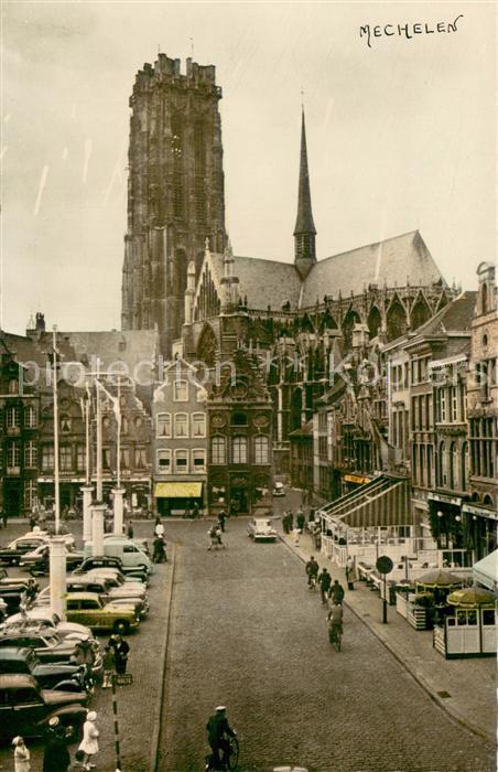 Mechelen Limburg Hoofdkerk St Rombout en Grote Markt
