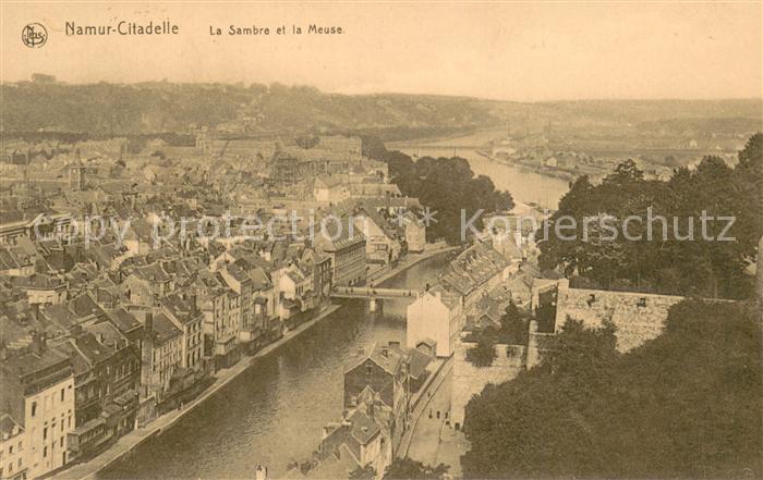 Namur sur Meuse Citadelle La Sambre et la Meuse