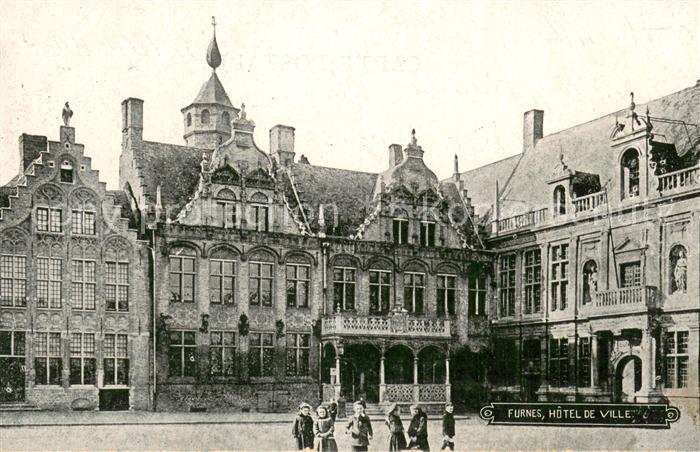 Furnes Veurne West-Vlaanderen Belgie Hotel de Ville