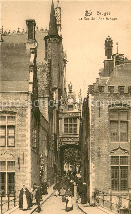 Bruges BRUGGE Belgie La Rue de l’Ane Aveugle