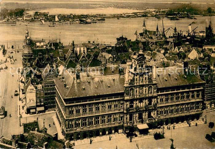 Anvers Antwerpen Grand Place et Escaut