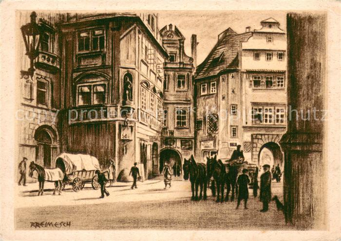 Prag  Prahy Prague Westtor zum Teynhof dem alten Ungelt Stapelplatz der auswaert