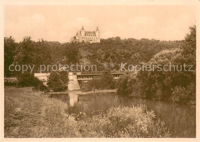 Namur sur Meuse Chateau Royal de Ciergnon et la Lesse