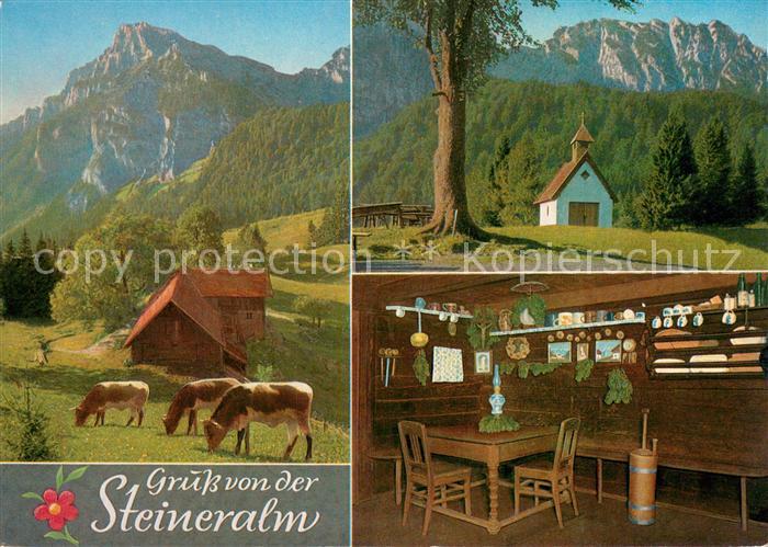 Inzell Traunstein Bayern Steineralm am Hochstaufen Mittelstaufen mit Rupertuskap