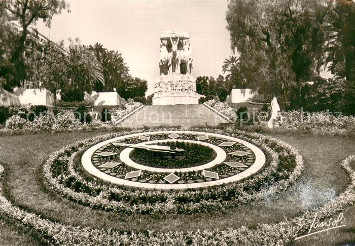 Alger Algerien Horloge Florale et le Monument aux Mort