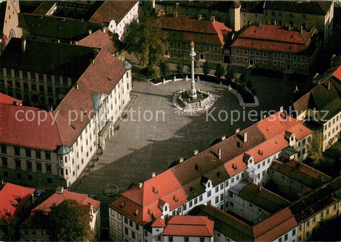 Eichstaett Oberbayern Residenzplatz Fliegeraufnahme