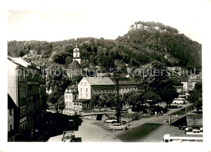 Koenigstein Saechsische Schweiz Stadt und Festung