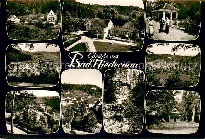 Bad Niedernau Sanatoirum Kurhaus Pavillon Panorama Teilansichten