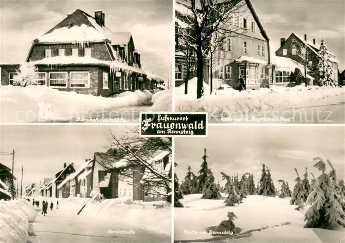 Frauenwald Thueringen Bahnhofsgaststaette FDGB Heim Raymonde Dien Nordstrasse Pa