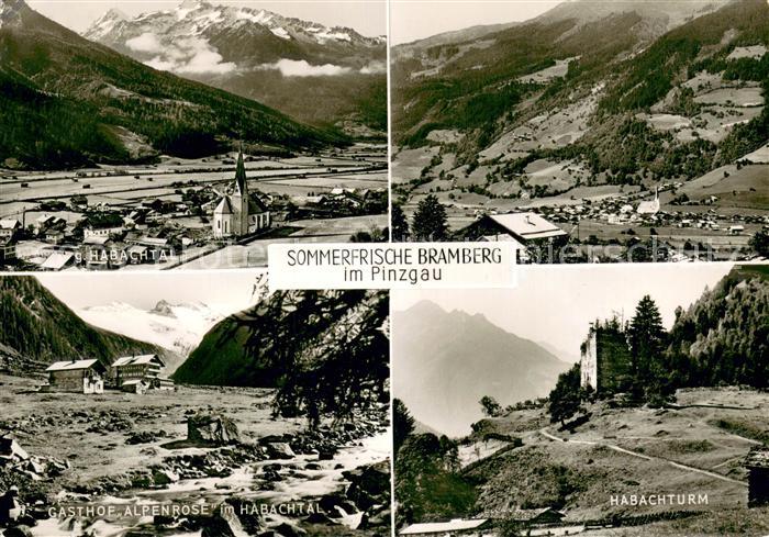 Bramberg Wildkogel Habachtal Gasthof Alpenrose Habachturm