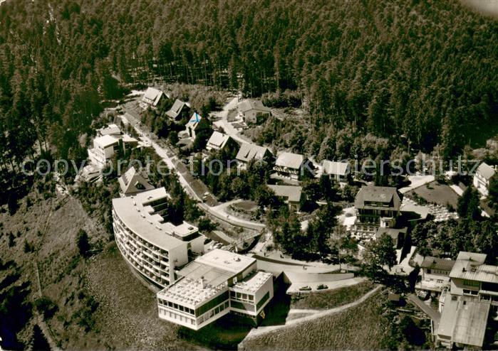 Wildbad Schwarzwald Sommerberghotel mit Waldcafe Riexinger Fliegeraufnahme