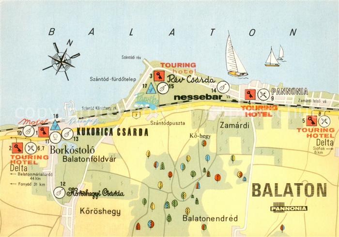 Balaton Region uebersichtskarte