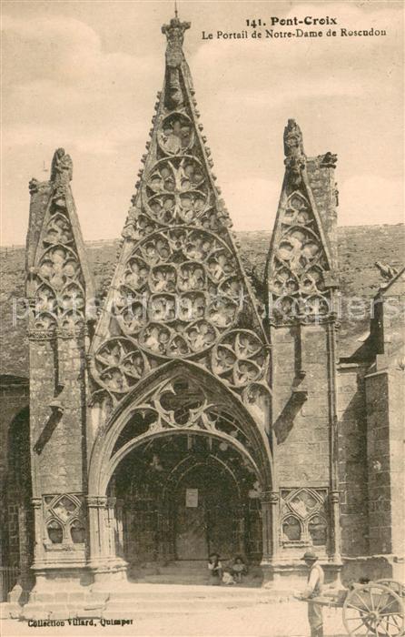 Pont-Croix Portail de l'Eglise Notre Dame de Roscu