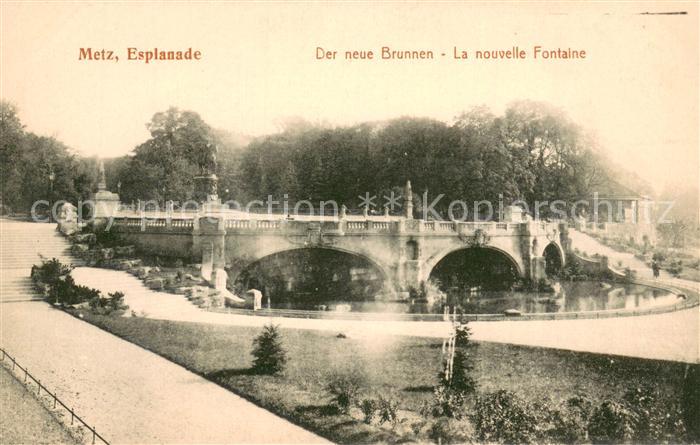 Metz  57 Moselle Neuer Brunnen Nouvelle Fontaine