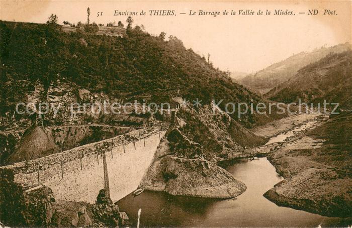 Thiers 63 Barrage de la Vallee de la Miodex