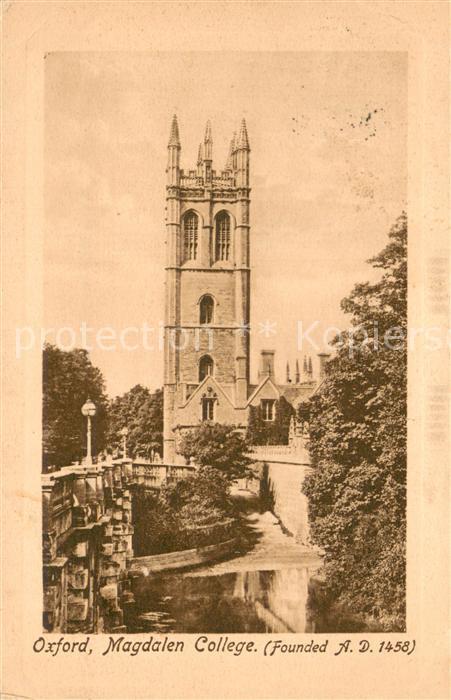 Oxford Oxfordshire Magdalen College