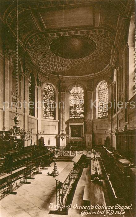 Oxford Oxfordshire Queen's College Chapel