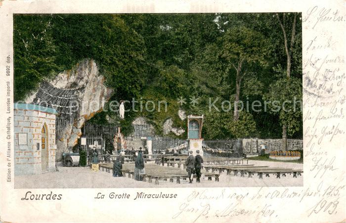 Lourdes Hautes Pyrenees La Grotte Miraculeuse