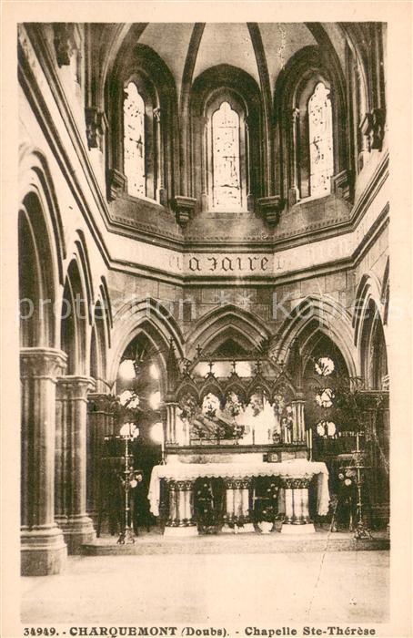 Charquemont Intérieur de la Chapelle Sainte Thérèse