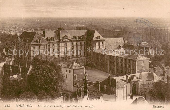 Bourges 18 La Caserne Condé a vol d_oiseau