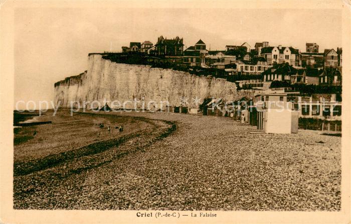 Criel-sur-Mer La plage et les falaises