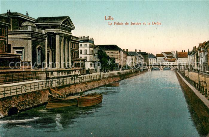 Lille Nord Palais de Justice et la Deûle