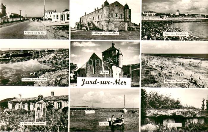 Jard-sur-Mer Vues d_ensemble Abbaye Plage Côte Musee