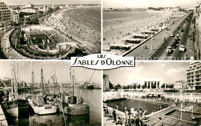 Les Sables-d Olonne Remblai Plage Port Casino et Piscine