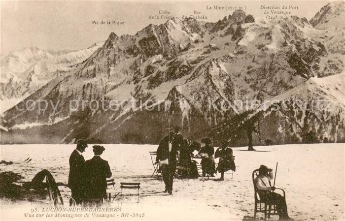 Luchon Superbagneres Vue sur les Montagnes de Venasque