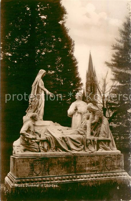 Lourdes Hautes Pyrenees Nouveau Monument neues Denkmal Trinks-B