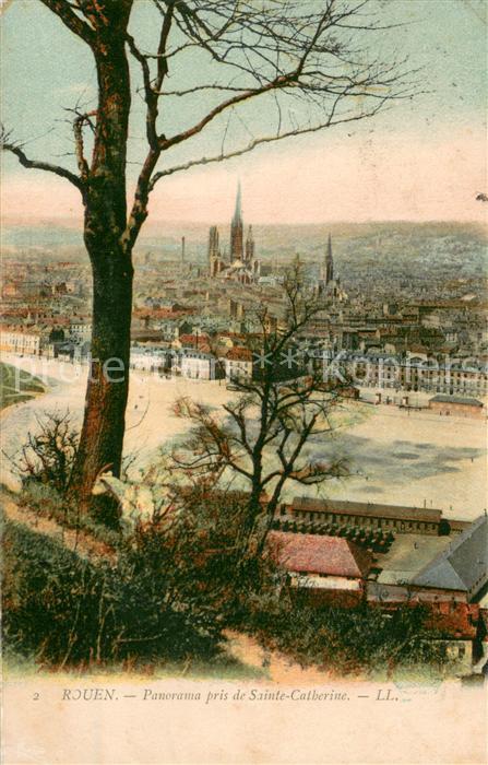 Rouen Panorama pris de Sainte Cathérine