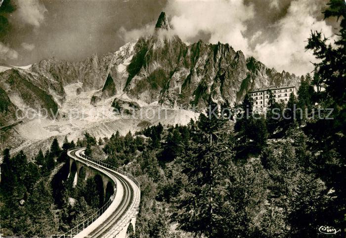 Chamonix Mer de Glace le Dru et l Hôtel