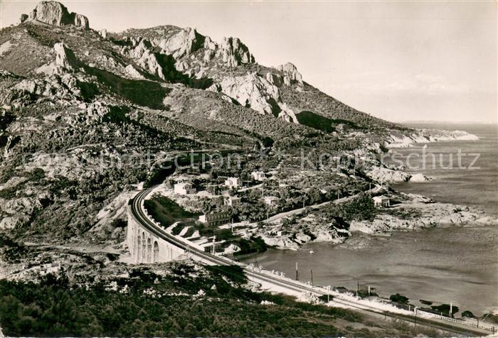 Antheor Route de la Corniche d Or Viaduc de la S.N.C.F. Côte d'Azur