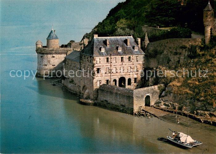 Le Mont-Saint-Michel Tour Gabrielle et la caserne de gendarmerie vue aérienne
