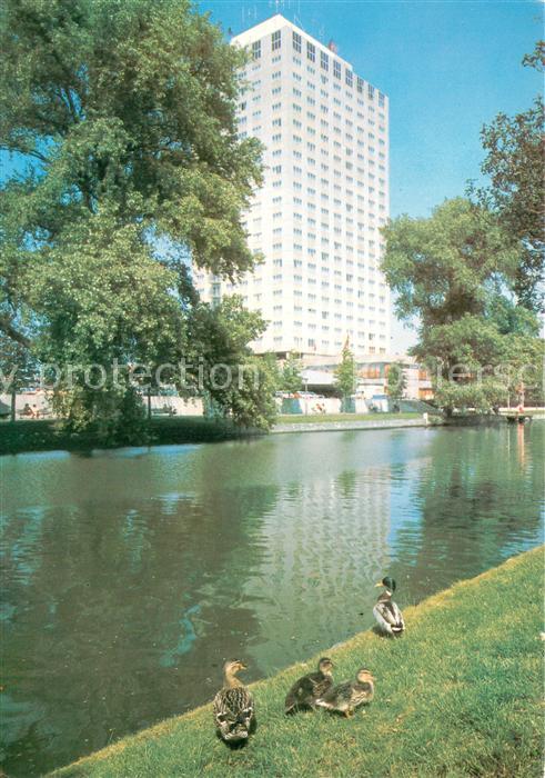 Amsterdam Niederlande Hotel Okura Enten am Wasser