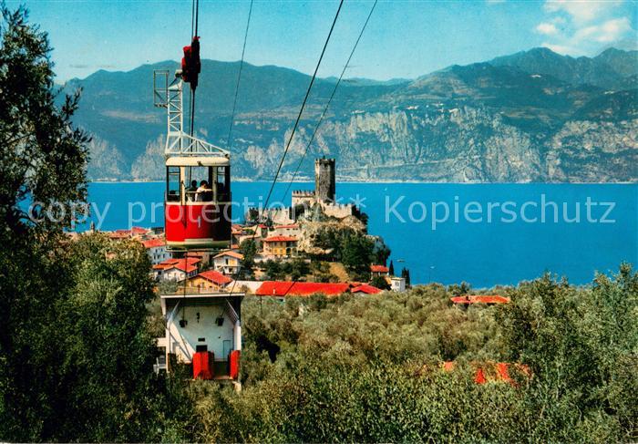 Malcesine Lago di Garda Castello Scaligero Partenza funivia per Monte Baldo