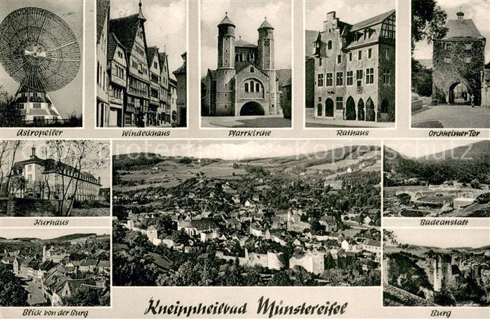 Bad Muenstereifel Astropeiler Windeckhaus Kirche Rathaus Orchheimer Tor Kurhaus