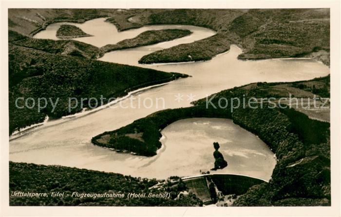 Schleiden Eifel Urfttalsperre Fliegeraufnahme