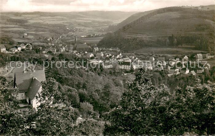 Gemuend Eifel Panorama Blick von der Duerener Strasse mit Forsthaus